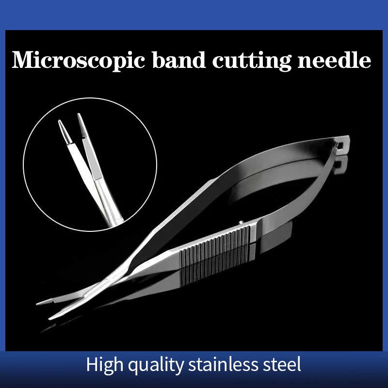 

Flat handle micro needle forceps with scissors surgical instruments, cosmetic surgery and plastic surgery tools, medical needles