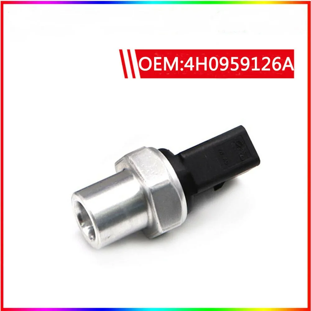 Aluminum Alloy + ABS 3 Pin Durable Air Conditioning AC Pressure Switch Control 4H0959126B/SW11224C