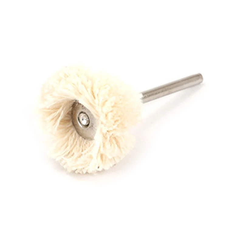 2.35/3mm Shank Wool Felt ล้อขัดแบบพกพาแปรงแบน Buffing ล้อโรตารี่เครื่องมืออุปกรณ์เสริมสำหรับเครื่องประดับโลหะไม้ Dropship