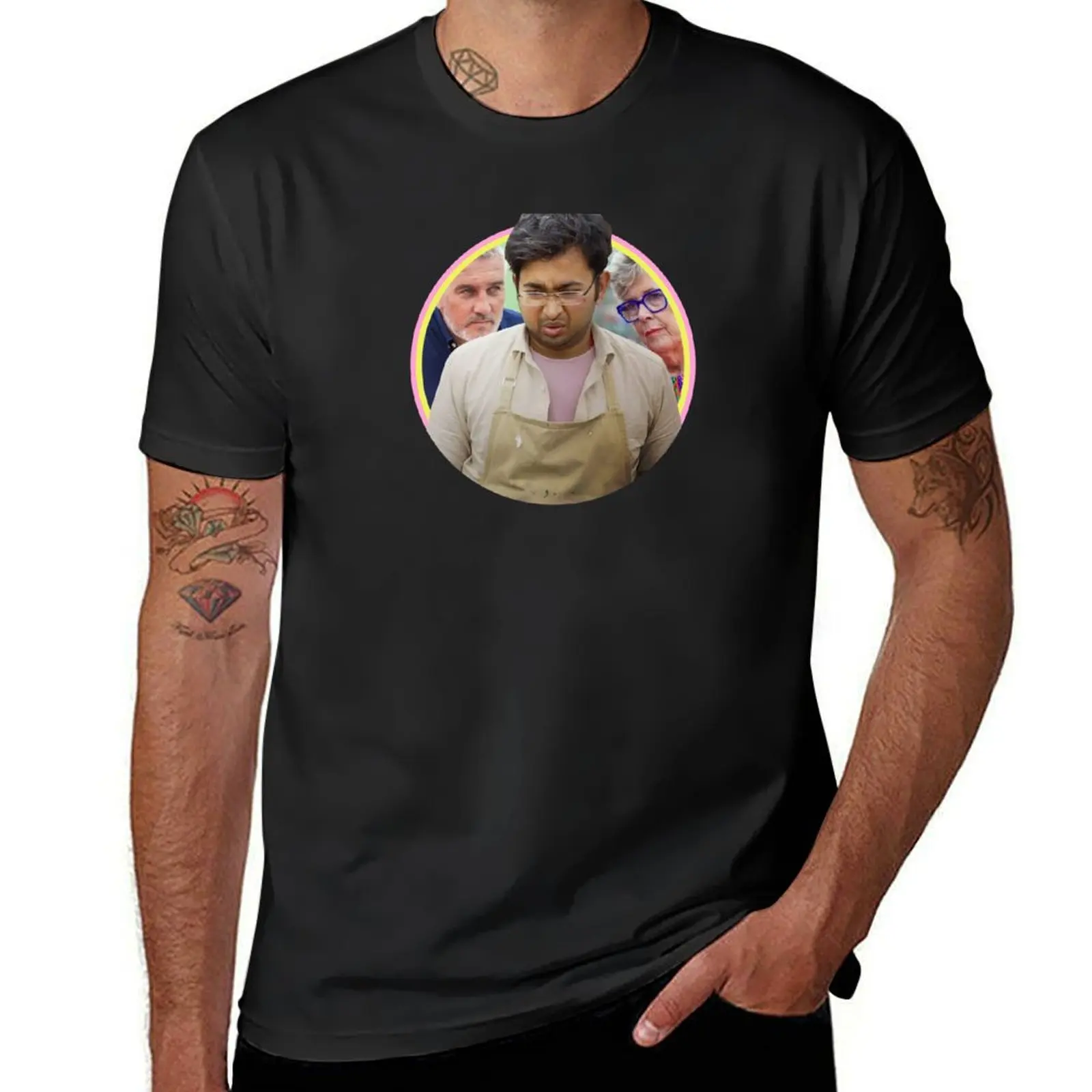 Rahul British Bake Off (v2) T-Shirt summer top kawaii clothes summer tops t shirts for men pack