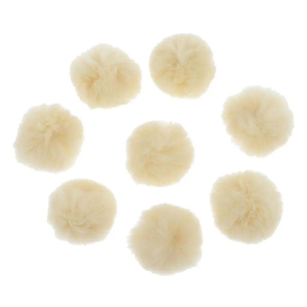 Craft Pompoms Ball Fluffy Faux Fur Keychain Charms for Bag Pendant Hat Jewelry Findings