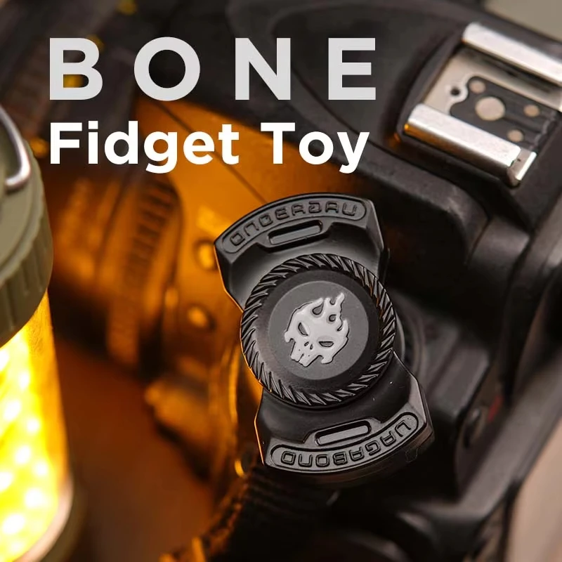 Fun 3-In-1 Game Edc Fidget Toy Personalized Skeleton Ghost Fidget Spinner Alloy Fidget Slider Stress Release Toy Adhd Toy