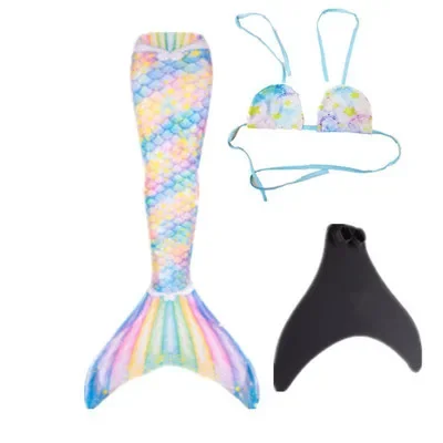 Nieuwe kinderen volwassen zwemmen zeemeerminstaart meisje moeder cosplay zeemeermin kostuum kinderen feestcadeau fantasie badpak met monovinvin