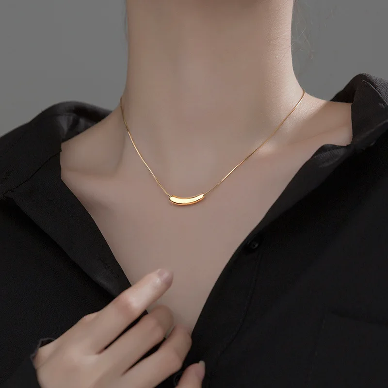S925 Sterling Silver Water Drop Collarbone Chain Women s Niche Design New Versatile Necklace Ideal For Gifting And Personal Use