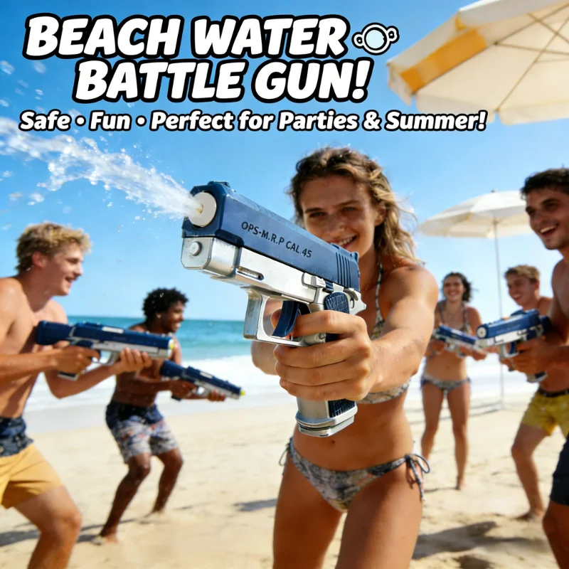 

Электрический водяной пистолет с автоматическим и ручным распылением, перезаряжаемый, дальность действия до 32 футов, для взрослых и детей.