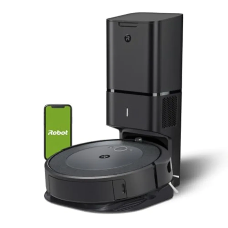 Roomba i4+ EVO Self Emptying Robot Vacuum - Empties Itself for up to 60 Days Clean by Room with Smart Mapping Compatible with A