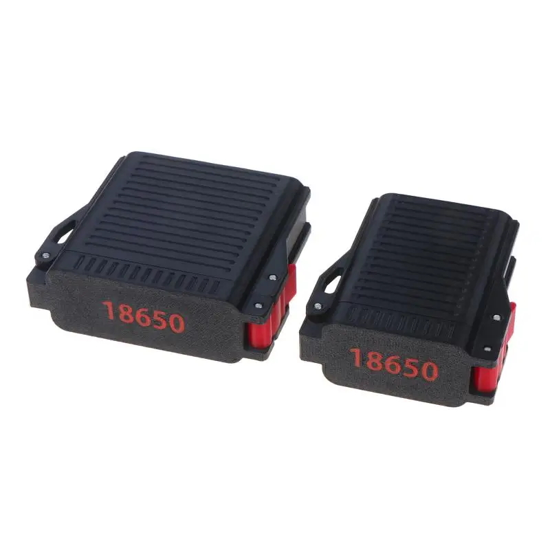 Portable 18650 Battery Storage Case Shockproof Waterproof with Lock for Outdoor Travel Work Daily Use