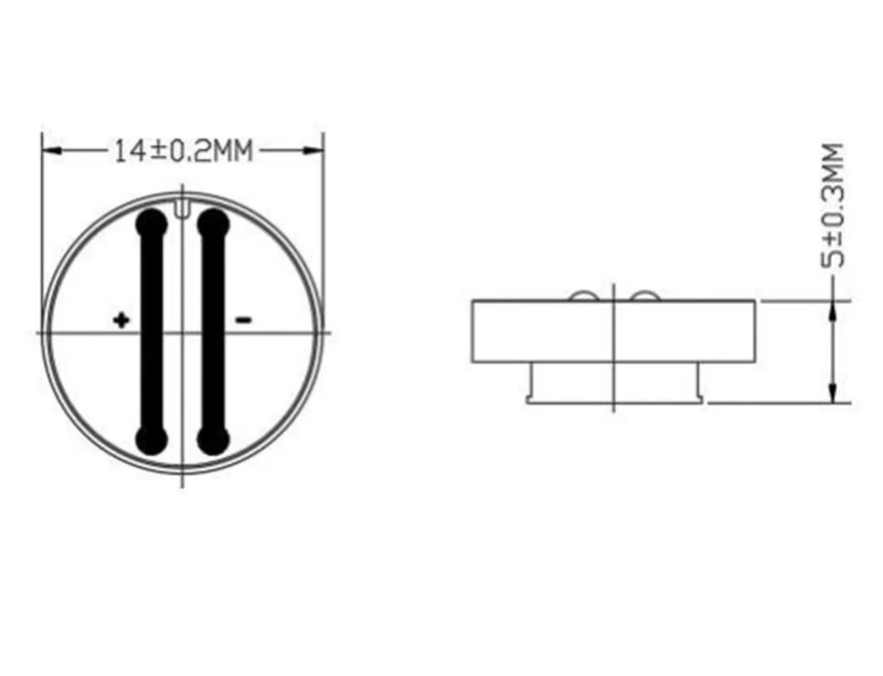 GHXAMP 2 قطعة 14 مللي متر مكبر صوت اهتزاز توصيل العظام المستديرة لفرشاة الأسنان الكهربائية وبنادق اللفافة
