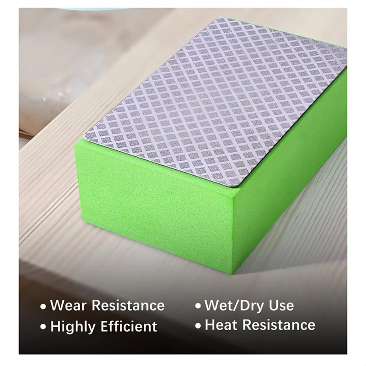 A100K 6-Pack Hand Polishing Pads for Glass, Wood, Stone, Marble, Ceramics - 60/100/200/400/600/1000 GritSPECIAL OFFER