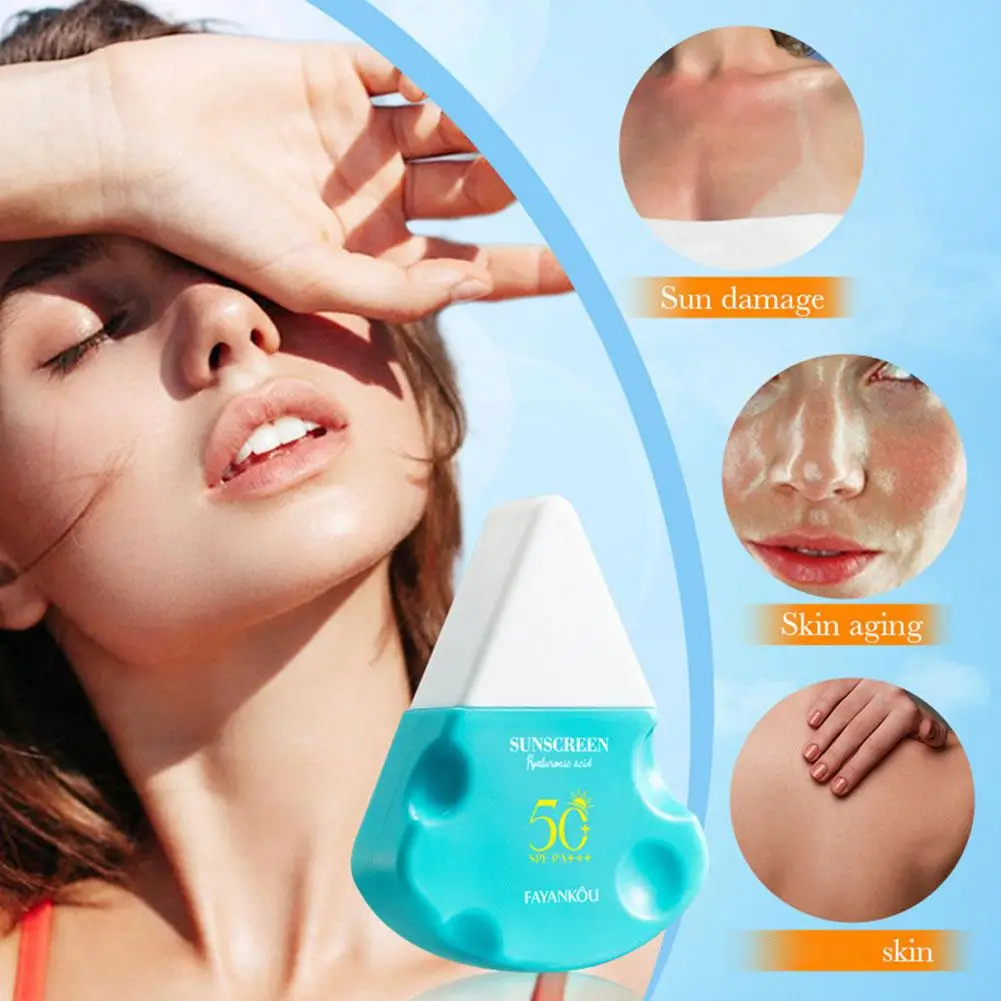 30 グラムチーズ型ヒアルロン酸日焼け止めクリアアイソレーションケアボディ日焼け止めミルククリーム顔抗日焼け肌 K3I5