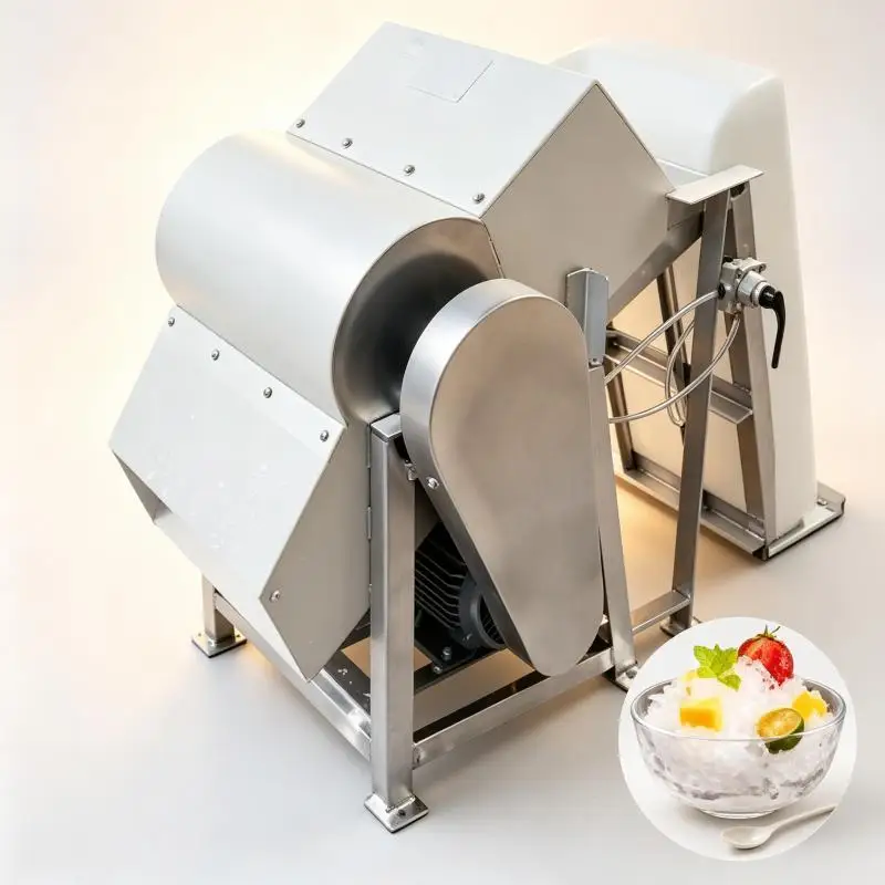 Stainless Steel Ice Shaving Machine Commercial Electric High Speed Crusher for Cocktails Drinks Bars Cafes Restaurants