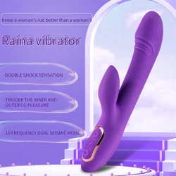 Vibrador masajeador de clítoris y Vagina para mujer, juguetes eróticos, sensación de piel suave, productos sexuales para adultos