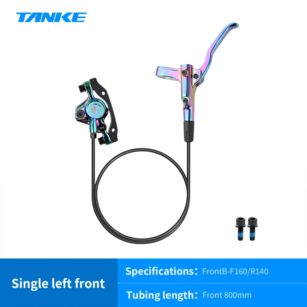 TANKE MT200 Fiets Hydraulische Schijfrem MTB Rem BL BR 800/1600mm Fietsrem 2 Zuiger 3 Vinger Stalen hendel Fietsonderdelen Upgrade