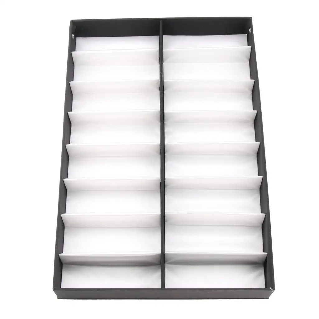 

16 Slots Eyeglasses Storage Box Sunglasses Jewelry Display Case Organizer Eyewear Jewelry Watches Drawer Tray Holder Rack Stand