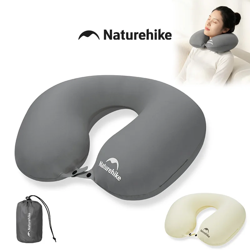 

Надувная подушка для шеи Naturehike Ultralight, складная, портативная, U-образная, для кемпинга, походов, путешествий