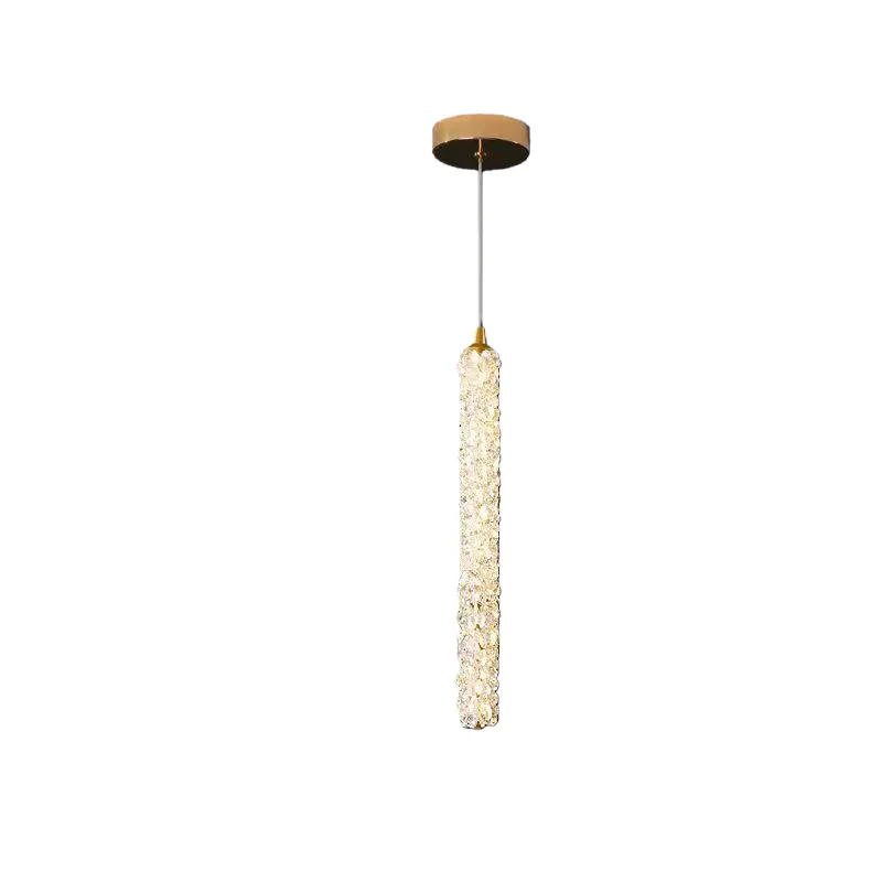 Luksusowe lampy wiszące do sypialni z kryształami K9, nowoczesne, ściemnialne, do przedpokoju, salonu, żyrandol sufitowy, złoty połysk, dekoracja domu, oświetlenie LED. — 2