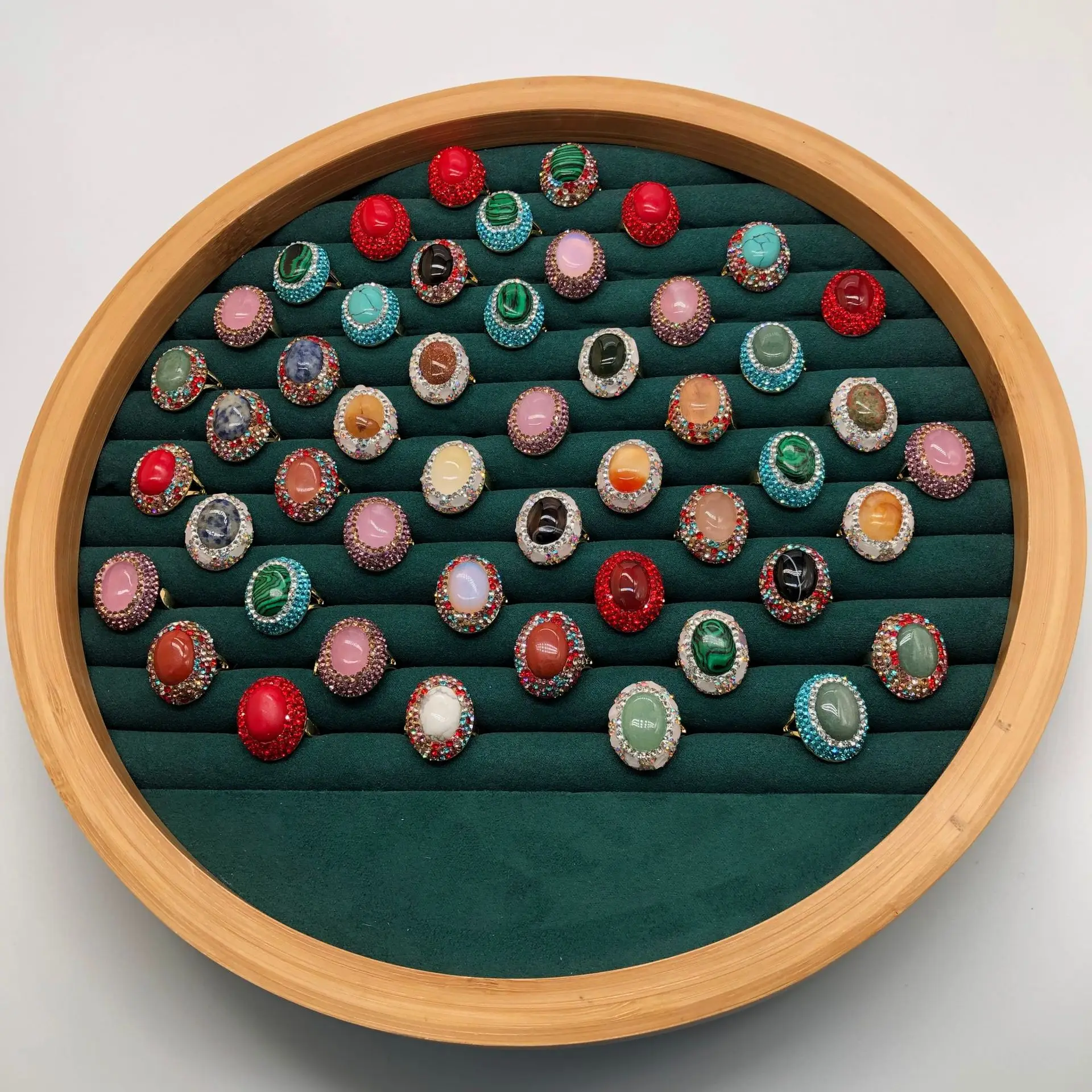 1pc Rhinestone Women's Rings Fashion Design Finger Ring Crystal Open Ring Adjustable Cubic Zirconia Wedding Party Rings Gifts