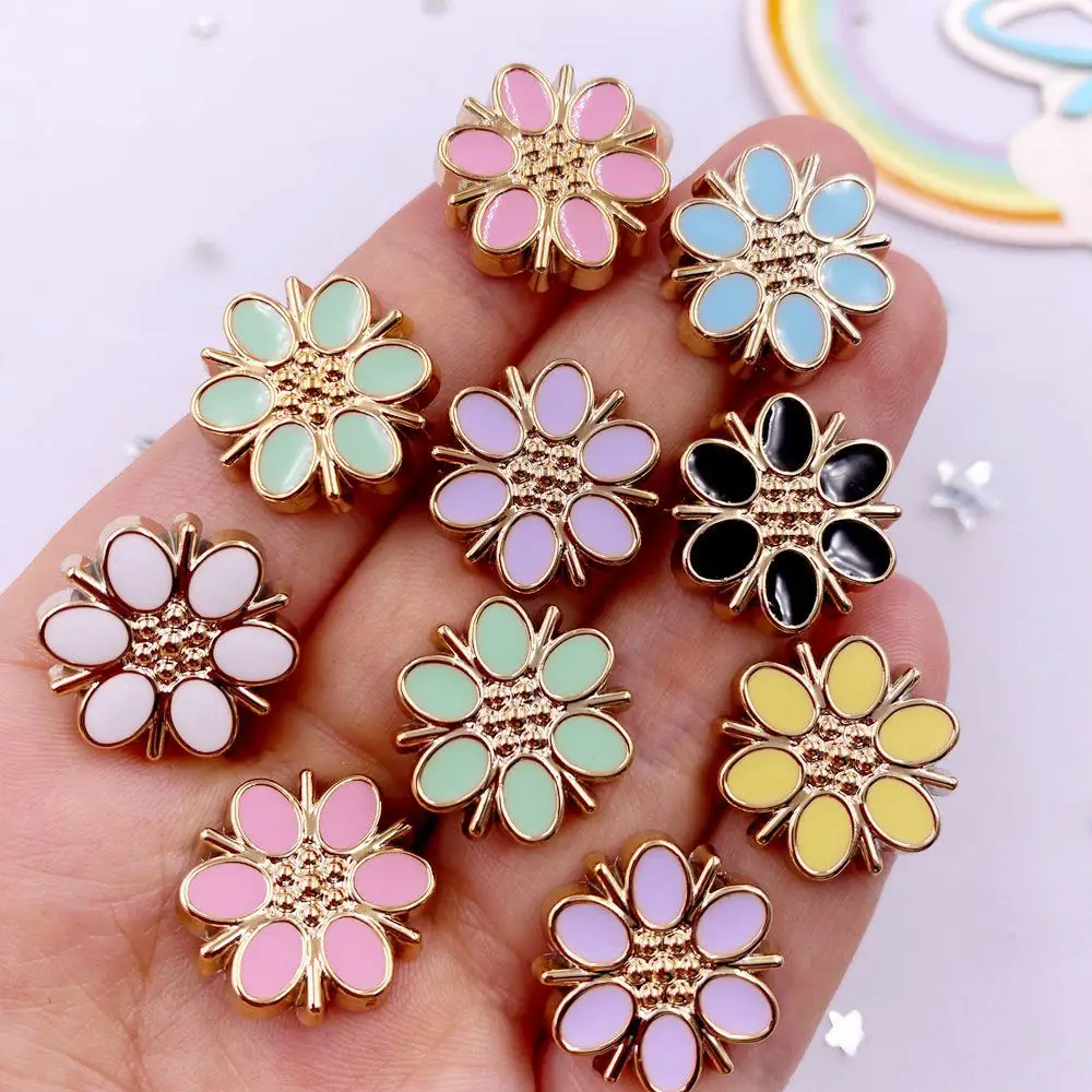 20pcs เรซิ่นที่มีสีสันหยดน้ํามันดอกไม้ Flatback Rhinestone ปุ่ม Appliques งานแต่งงาน DIY Scrapbook เครื่องประดับหัตถกรรมอุปกรณ์เสริม