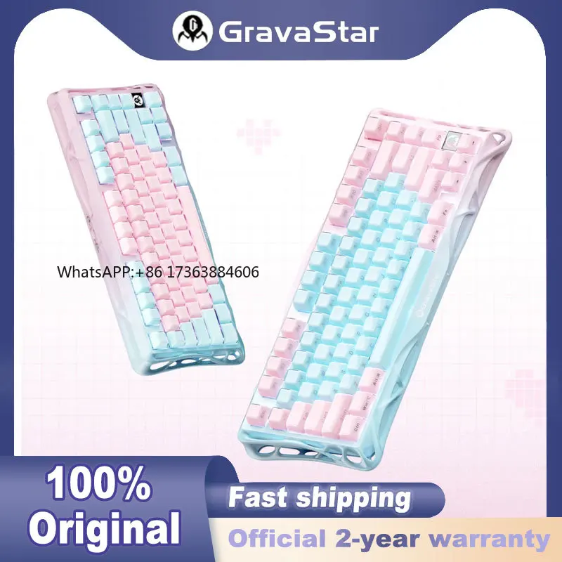 

K1 Lite 75% Gaming Keyboard, Tri-Mode 2.4G Wireless Bluetooth Wired Mechanical Keyboard, Gasket Mount Hot Swap