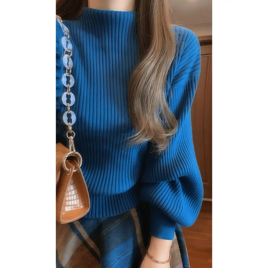 

Salt Series Women's Knitted Sweater And Plaid Skirt Set Autumn Anti-Aging Meat Concealing Two-Piece Suit Faionable Ens...