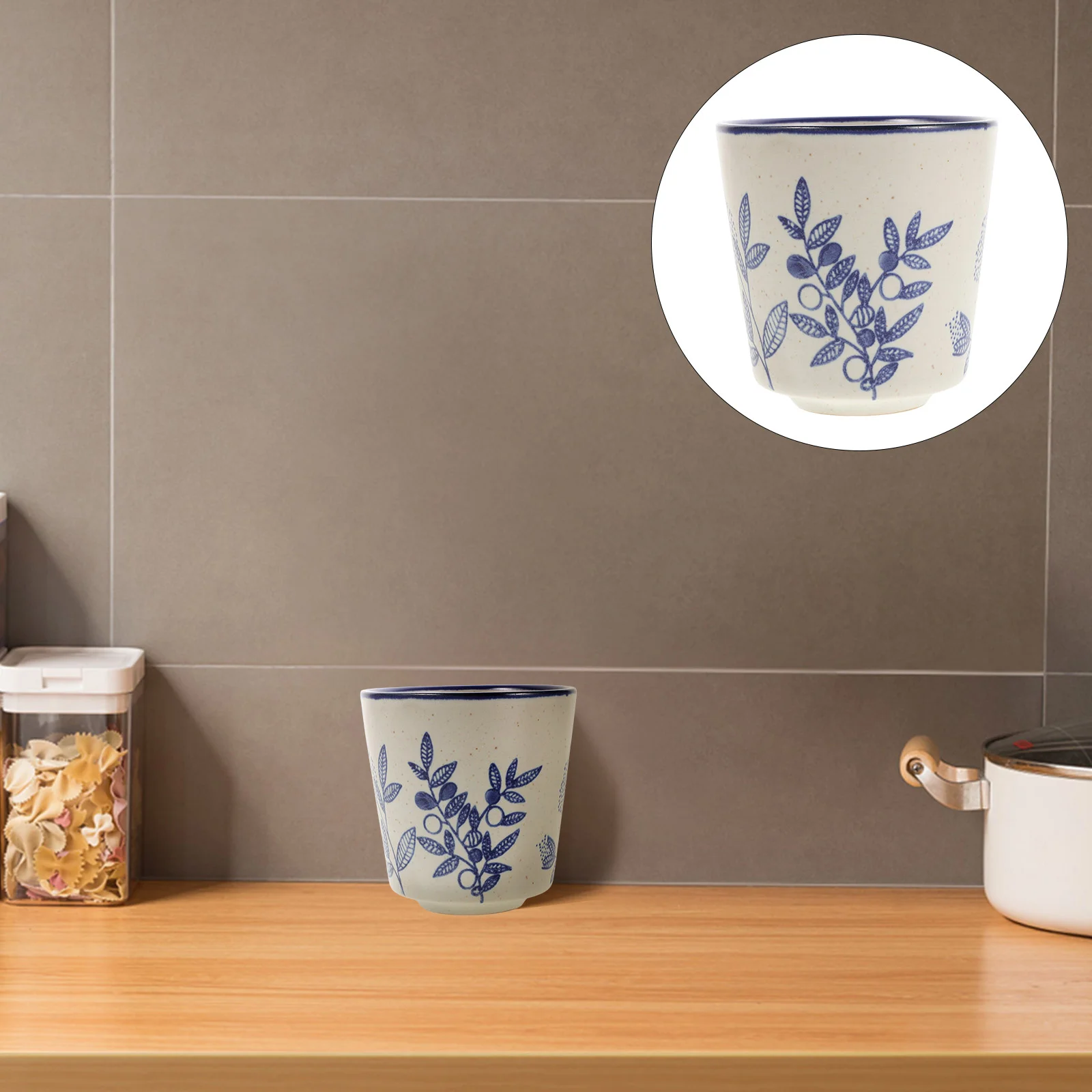 

Cup Tea Mugs Without Handles Gongfu Vintage Traditional Cups Japanese Sake Flower Ceramic Chinese Travel Coffee