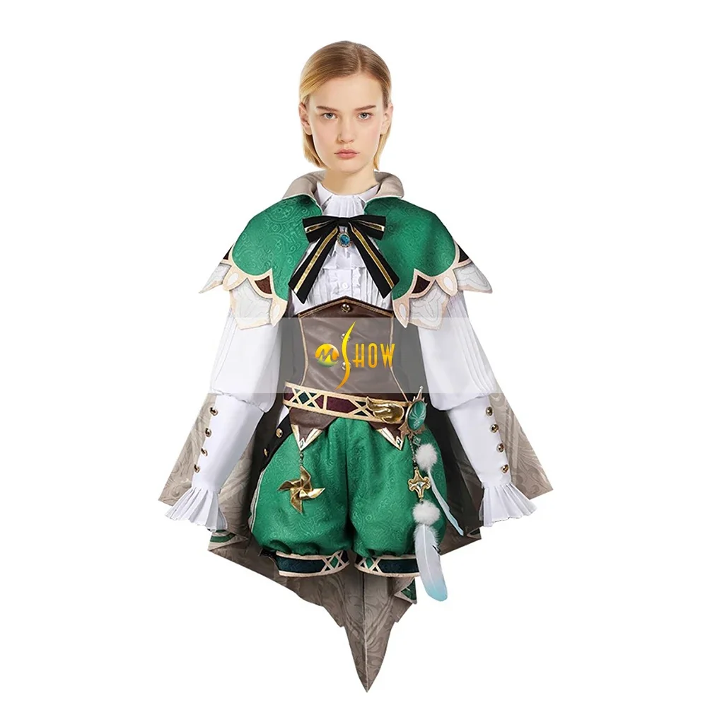 Game Genshin Impact Venti Cosplay Costumes Doki-SR Dress Cape Suit Halloween Costumes Outfit