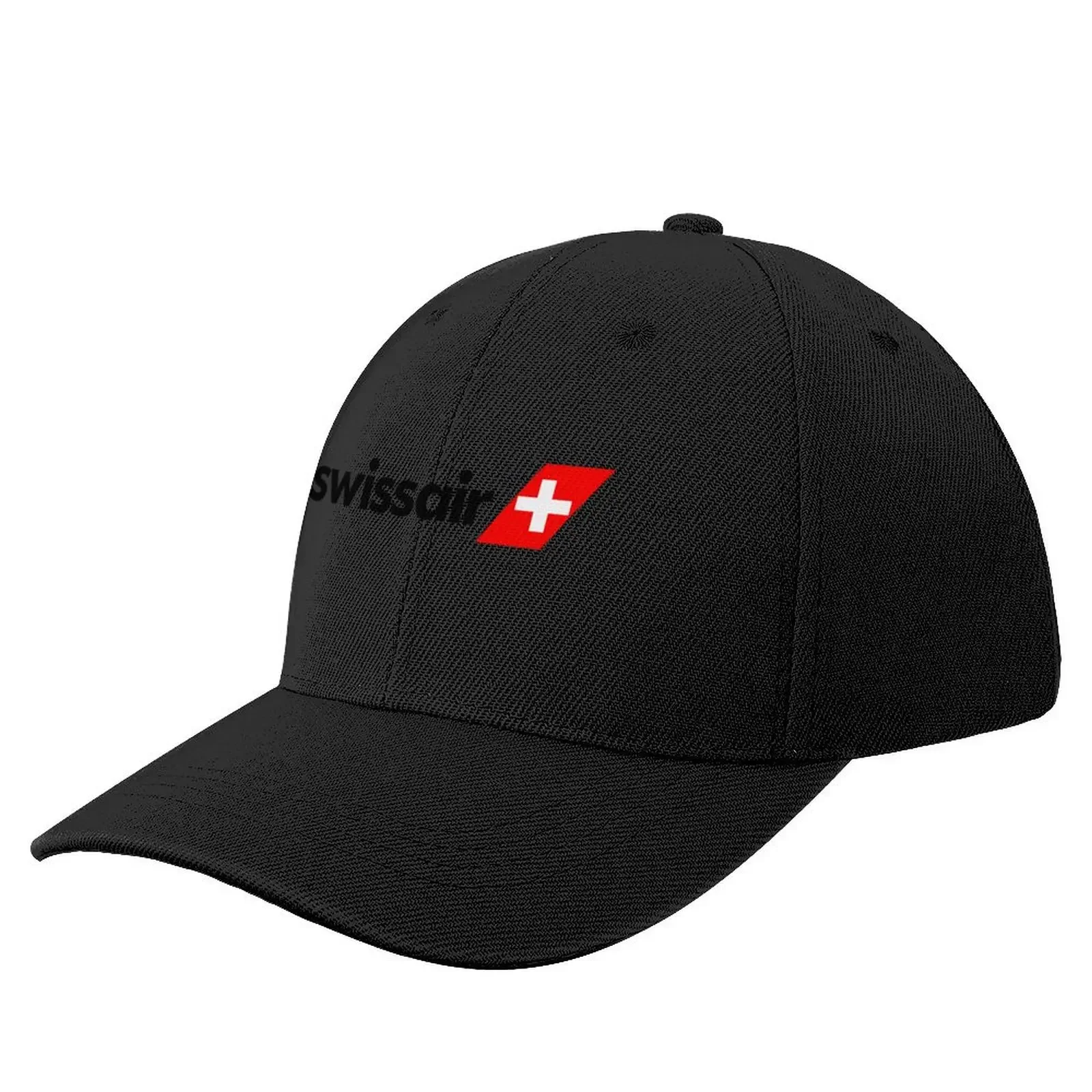 

Swiss International AirLines (Black Text) Baseball Cap Hat Luxury Brand Sunscreen Golf Wear beach hat Mens Hats Women's