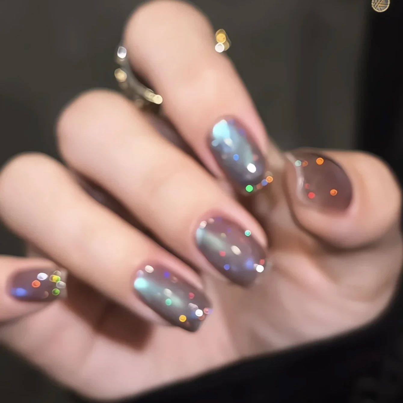 10ML 1PCS Popular Aurora 2026 New Whitening Model Blue Seven Colors Glitter Magnet Cat Eye Gel Nail Polish Nail Supplies
