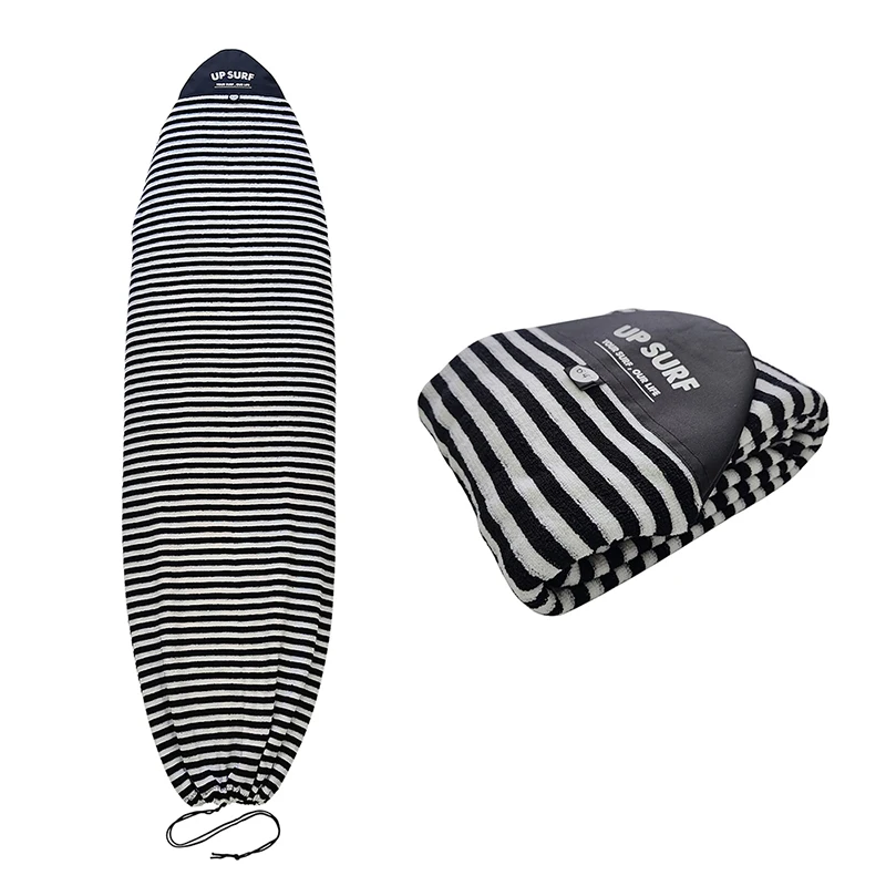 5.11FT Surfboard Sock Cover Black&White Shortboard Cover Bag Knitted Stretch Round Head Protective Sock Bag For All Board