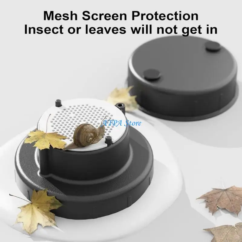 U13C 2 Pack Roof Vent Covers with Mesh Screens for Trailer Pipe Repair