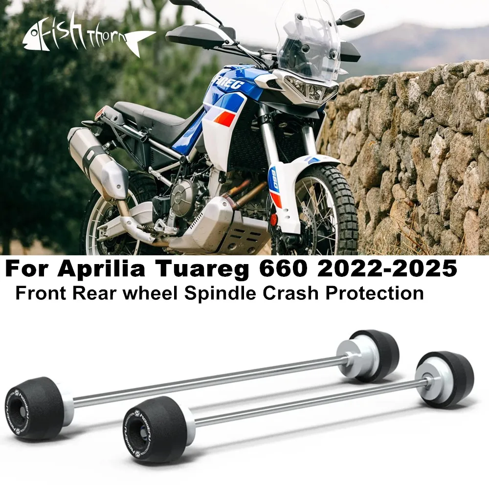 

For Aprilia Tuareg 660 Tuareg660 2022 2023 2024 2025 Motorcycle Front Rear Axle Fork Crash Sliders Wheel Protection
