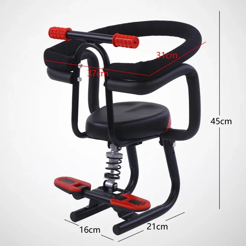 Detachable Child Bicycle Safe-T-Seat Children Bicycle Seats Bike Front Seat Chair Carrier Outdoor Sport Protect Seat