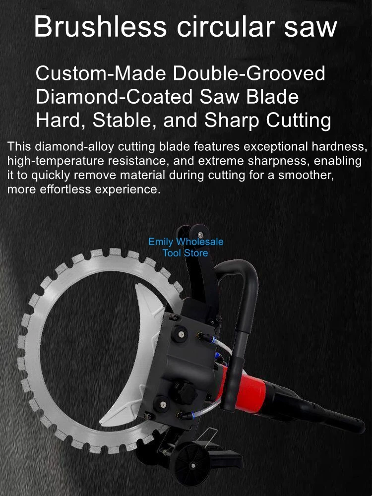 Adjustment-Free Concrete Cutter: Handheld Dust-Free Circular Saw for Cutting Reinforced Concrete Walls