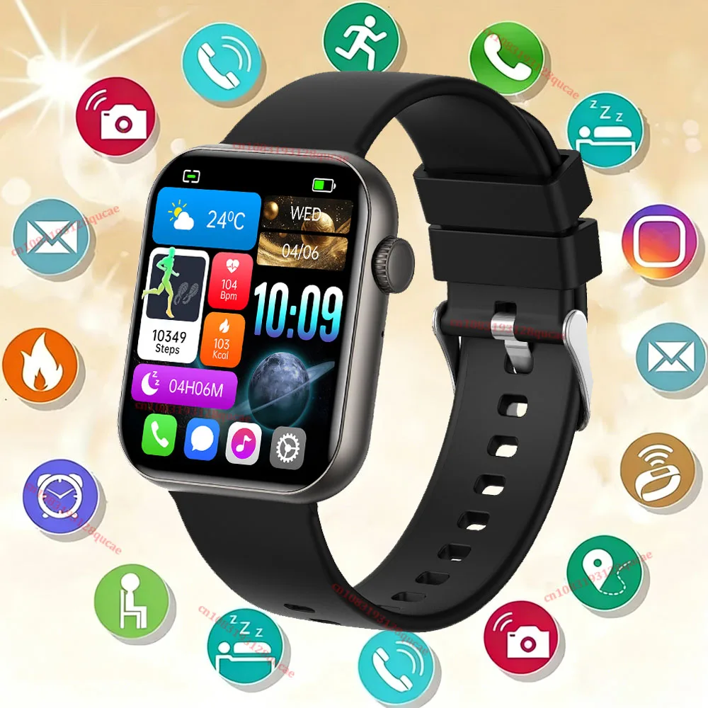 

2026 New Smart Watch Sport Wristband Running Fitness Monitor Track Heart Rate Message Remind Men Smartwatch Woman Clock 55020FUD