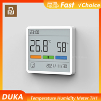 Xiaomi DUKA Atuman LCD Electronic Digital Temperature Humidity Meter Clock Indoor Outdoor Thermometer Hygrometer Weather Sensor