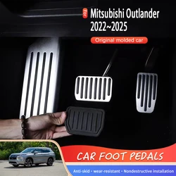 Car Pedals For Mitsubishi Outlander GN GM ZM 2022 2023 2024 2025 Foot Pads Car-Stylings Covers Rest Brake Pedals Car Acessories