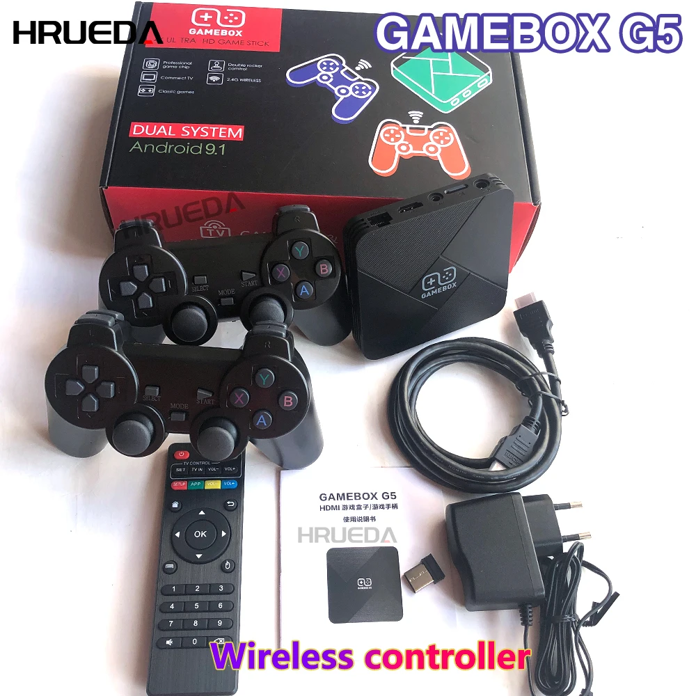

G5 S905X Retro Video Game Box 4Core CPU Over 10Simulators Dual-Syste 4K Super HD Video Game Consolem TV Box