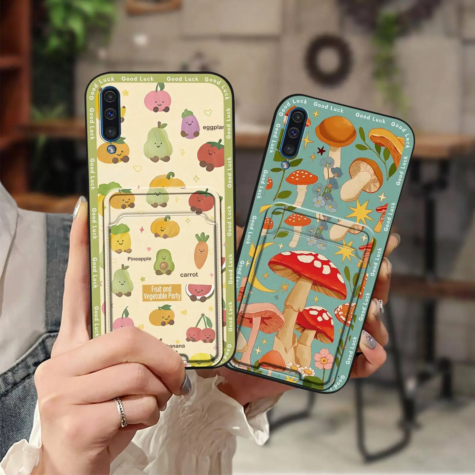 

Водонепроницаемый защитный чехол для телефона Samsung Galaxy A50, прочная сумка для карт, слот для карт, милая задняя крышка, модный дизайн