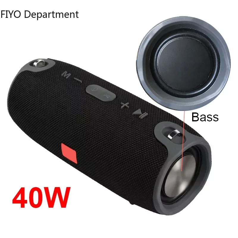 3600mAh 40W TWS Bluetooth Speaker Waterproof Portable PC column bass Music Player Subwoofer Boombox with BT AUX TF usb