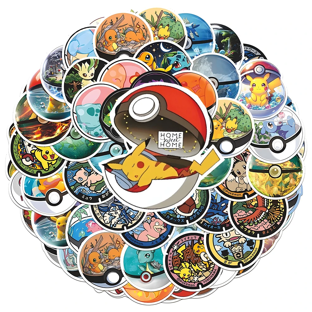 10/30/71pcs Cute Pokemon Cartoon Stickers Kawaii Pikachu Anime Decals Graffiti Suitcase Stationery Classic Manga Sticker Toy