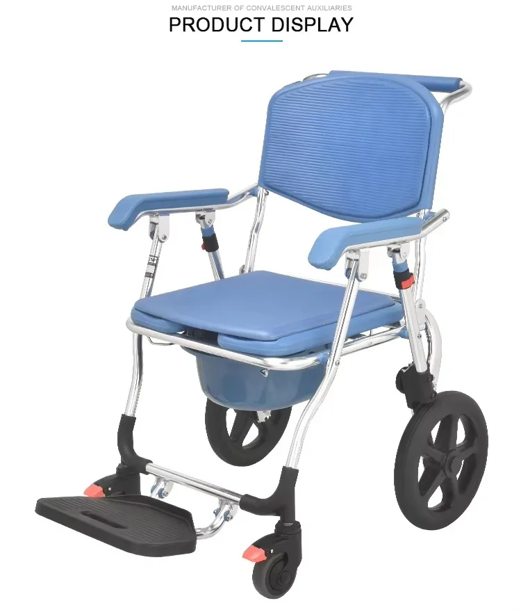 Factory Direct Aluminum Folding Commode Potty Chair Non Slip Portable Toilet Seat For Elderly Home Care Hospital Use