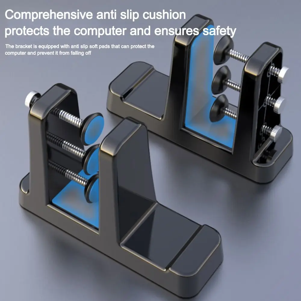 

2PCS Portable Vertical Laptop Stand Non-slip Heat Dissipation Notebook Holder Space-Saving Desktop Notebook Dock Universal