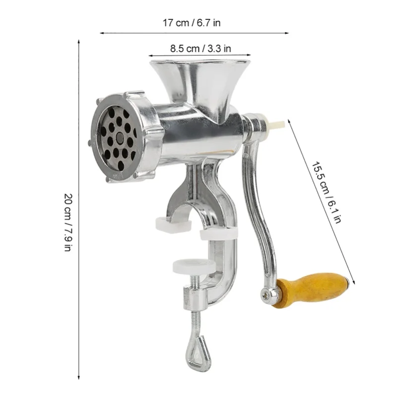 Multifunction Aluminum Alloy Manual Meat Grinder Spice Pepper Grinding Machine Kitchen Tools