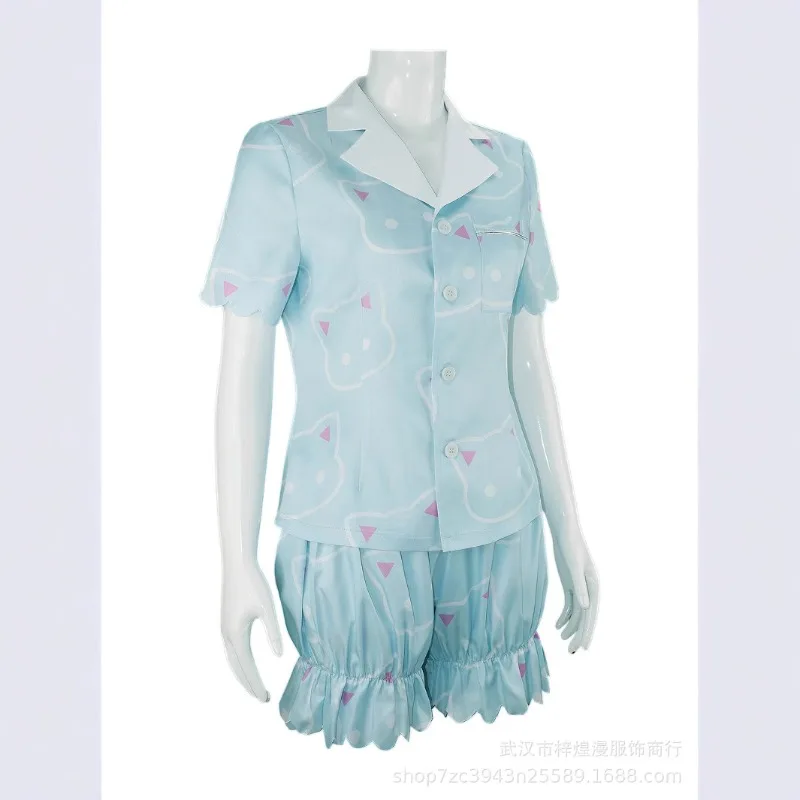 أزياء أنيمي Hayase التأثيرية Yuuka بدلة بيجامات مطبوعة حلوة لطيفة للنساء ملابس حفلات الهالوين