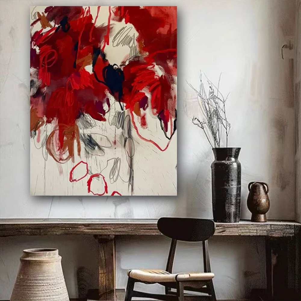 

Modern Home Hanging Painting Decor Wall Art Pictures Pop Palette Knife Texture Abstract Oil Paintings On Canvas Handmade Mural