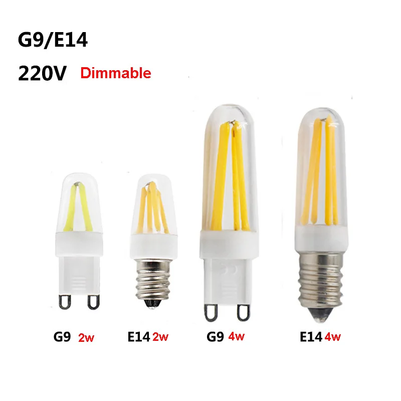 

5pcs Dimmable 220v G9 E14 LED Lamp Ceramic LED COB Blub 2w 4w 3000k 4000k 6000k Chandelier Ceilling Droplight Ceilling Pendant