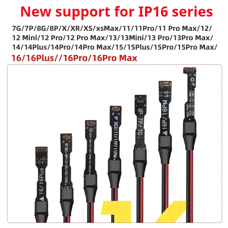 OSS W125 8in1 IP Power Boot Cable Power Line Silicone Cable for IPhone7G-16 Pro Max Battery Activation Detection Repair Tool