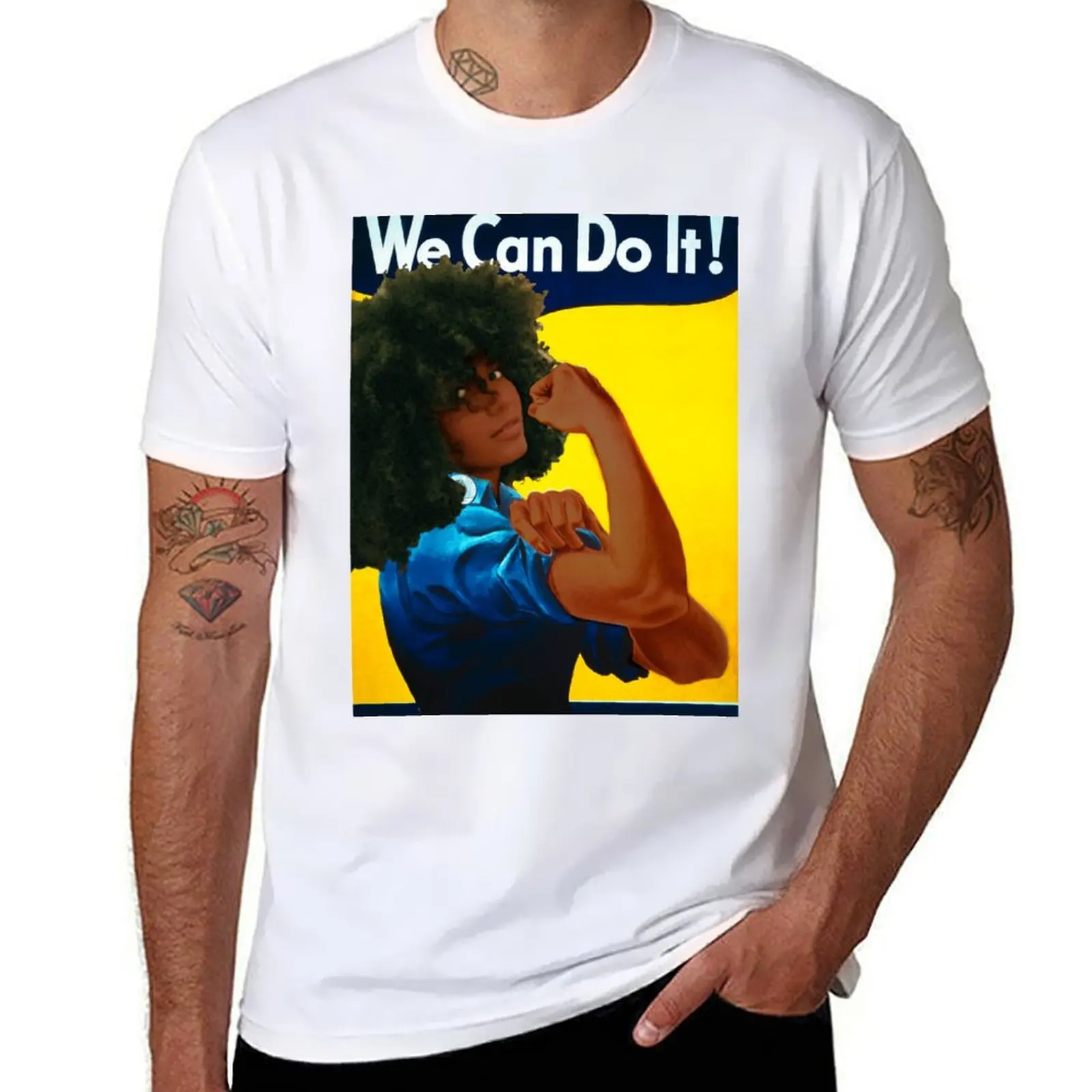 

We Can Do It T-Shirt essential t shirt t shirts for man pack cotton T-Shirt