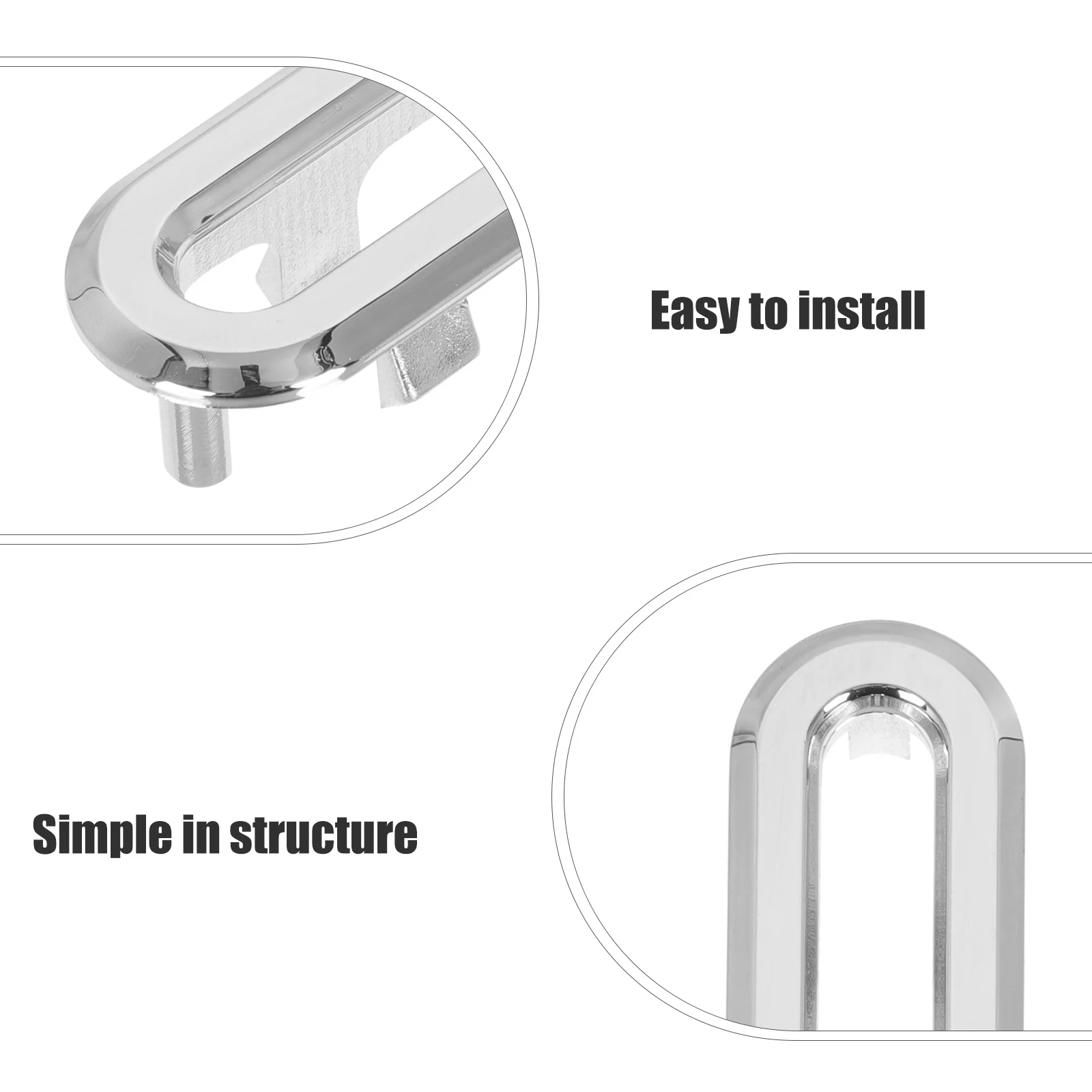 

20pcs Wash Basin Accessories Durable Plastic Overflow Ring Easy Install Long Use Sink Supply Bathroom Drain Plug Fine