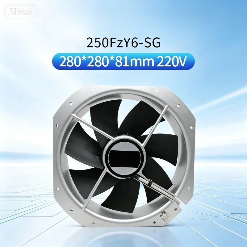 FOR 22580 28080 All Copper Wire Axial Fan 220V 380V 28CM Industrial Distribution Cabinet Cooling Fan
